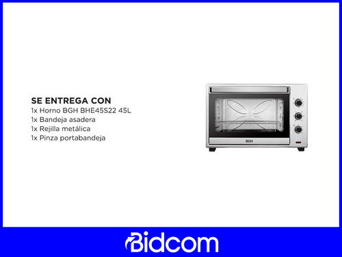 Imagen 7 de 9 de Horno Eléctrico Bgh Bhe45s22 Capacidad De 45 L