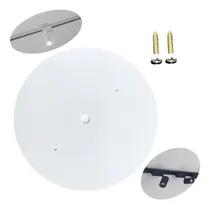 Comprar Kit 10x Tampa Cega Redonda De Teto P\u002F Trilho + 20x Parafusos