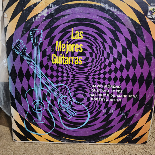 Disco Lp Las Mejores Guitarras-david Moreno Etc Album Triple