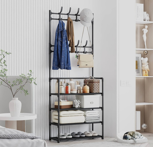 Rack Metálico Zapatera Perchero Muebles Para Ropa Económicos