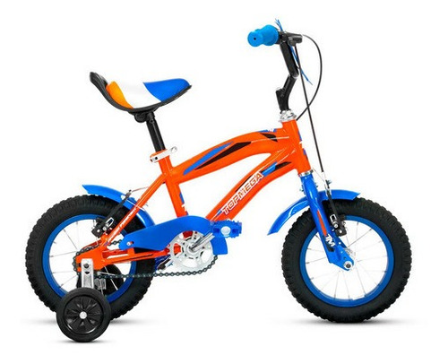 Imagen 1 de 7 de Bicicleta Cross Bmx Rodado 12 Varon Topmega Con Rueditas