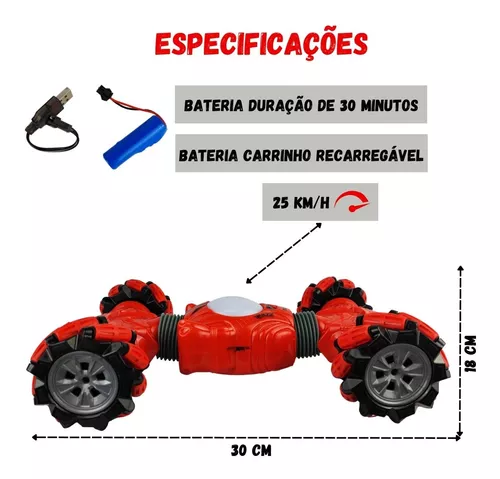 Carrinho Controle Remoto Off Road Twist Drift Giro 360 no Shoptime