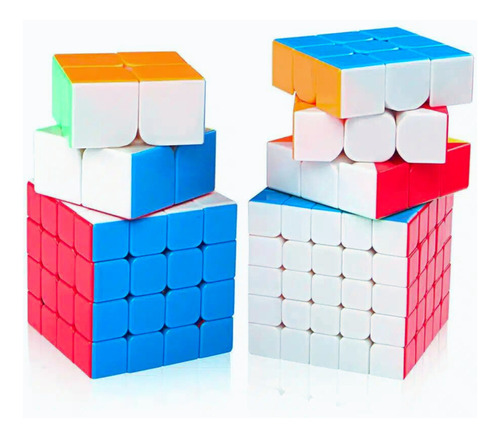 Cubo Magico Pack 2x2 + 3x3 + 4x4 + 5x5