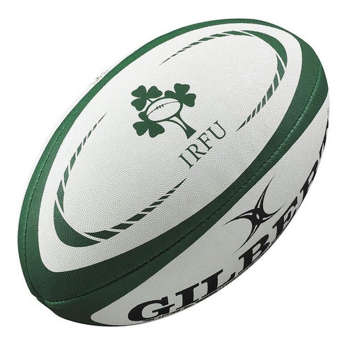 Pelota Rugby Midi Gilbert Oficial Colección Naciones Uar Color Verde Beige