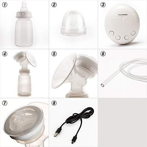 Extractor Doble D Leche Materna Eléctrico Usb 2 Botellas