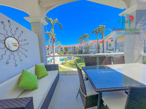 Cad Diamante Lakes Zafiro 327. Terraza Con Vista A La Alberca Y Jardines