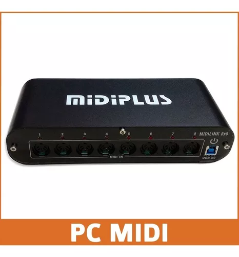 Interfaz Midi 8x8 Midiplus Usb 3.0 8 Entradas Midi