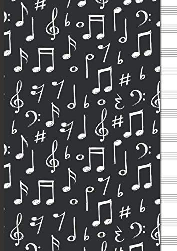 Cuaderno De Musica Pentagrama Para Piano: 6 Sistemas De 2 Pe