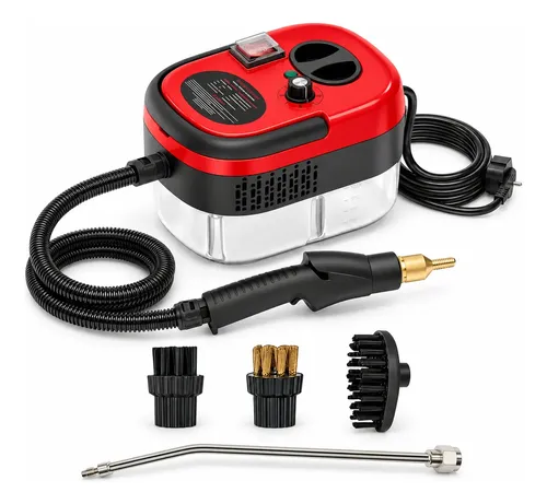 Limpador A Vapor Portátil Alta Temperatura Vaporizador 110v Vermelho 127v