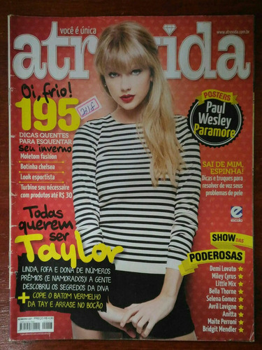 Revista Atrevida Capa Taylor Swift - N° 227