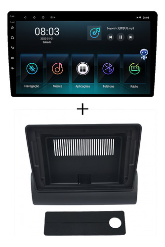 Multimidia Fiat Fiorino 04/13 9p Android Carplay 2/32gb Voz