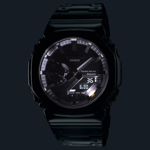 Reloj Casio Plateado Gm-b2100d-1a Original Para Caballero Ew Color del fondo Gris oscuro