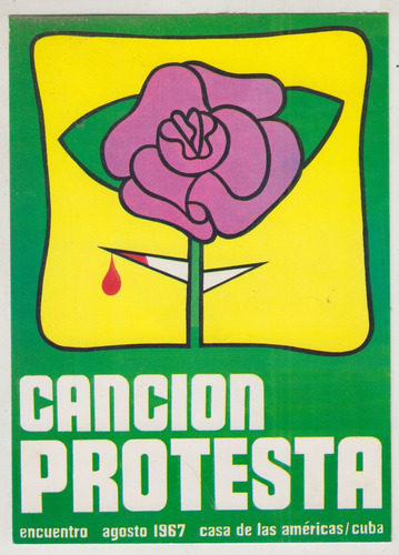 1967 Flyer Encuentro De Cancion Protesta Alfredo Rotsgaard