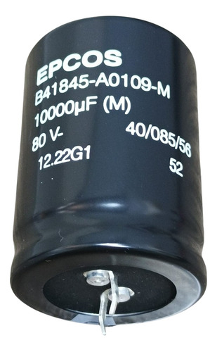 Capacitor Eletrolitico De 10.000uf X 80v * 10000uf X 80v
