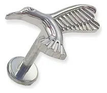 Comprar Piercing Labret Astm F136 G23 Acero Titanio Tragus Colibri Color Plateado