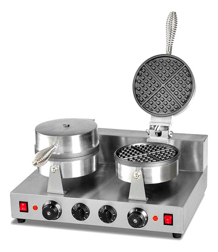 Waflera Waffle Doble Electrica 2kw Comercial