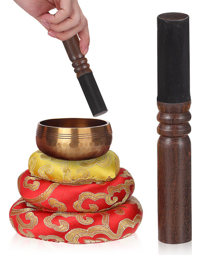 Cojín Redondo Yoga Mindfulness Bowl Buddha Sound, 3 Unidades