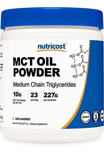 Nutricost Premium Mct Aceite En Polvo 0.5 Libras  Mejor Par