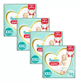 4un Pañales Pampers Premium Care Pants Xxg 52 u