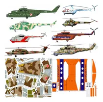 Comprar Pack Helicópteros Mil (x9) - Papercraft (envio X Mail)