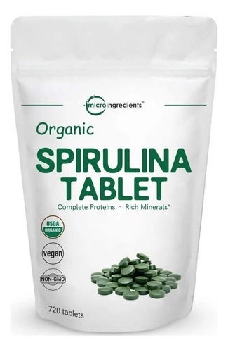 Espirulina Organica 720tabletas - U - Unidad a $385