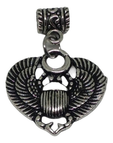 Dije Plata Tibetana Escarbajo Egipcio Amuleto Protección