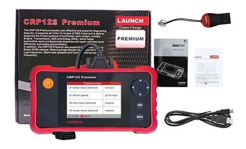 Imagen 5 de 6 de Escaner Automotriz Launch Crp123 Premium Motor Caja Abs Srs