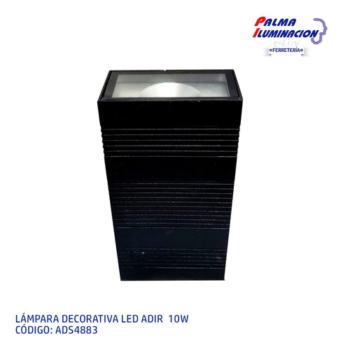 Arbotante Decorativo Rectangular Led 10w