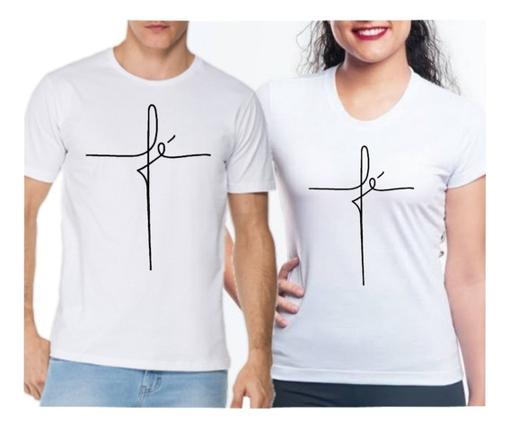 camisas para casal gospel