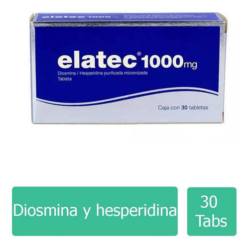 Elatec 1000 Mg Caja Con 30 Tabletas