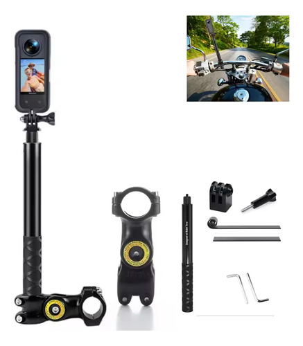 Soporte Para Cámara De Moto Selfie Stick Tripe