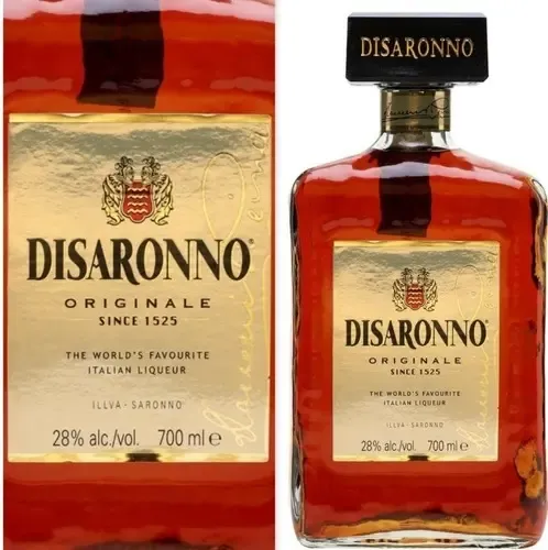 Licor Italiano Amaretto Disaronno 700ml + 2 Copos Exclusivos