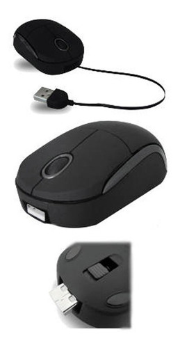 Mouse Optico Retractil Eurocase Eumo-p38 1200dpi