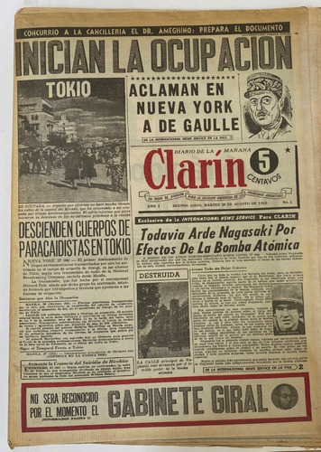 Clarín 60 Años, Edición Aniversario/ 128 P.+ Facsímil   Ex5