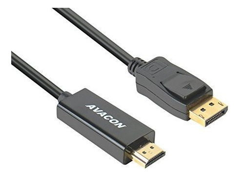 Displayport A Hdmi 6 Pies Cable Chapado En Oro, Puerto De Pa