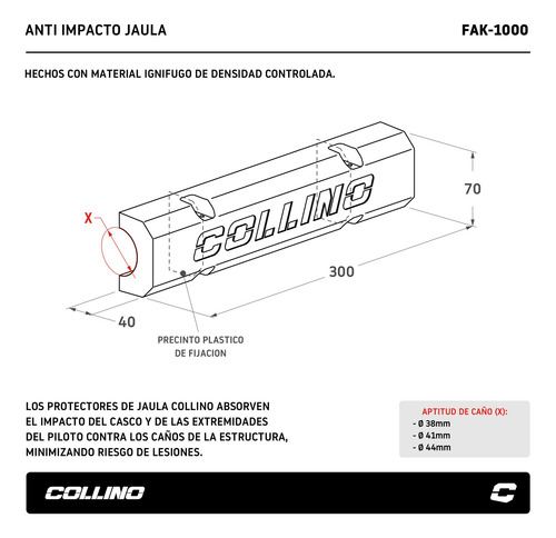 Imagen 4 de 5 de Anti Impacto Protector De Jaula Competicion P Butaca Collino