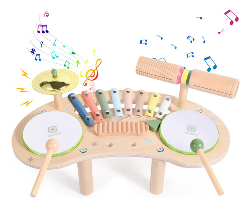 Juego De Batería Niños Instrumentos Musical Navidad 18