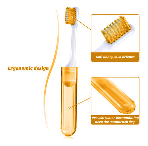 Cepillo De Dientes Plegable L Travel Bulks Con Diente 7382
