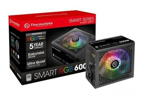 Fuente Thermaltake  Smart Rgb 600w 80 Plus White Atx Fan 120