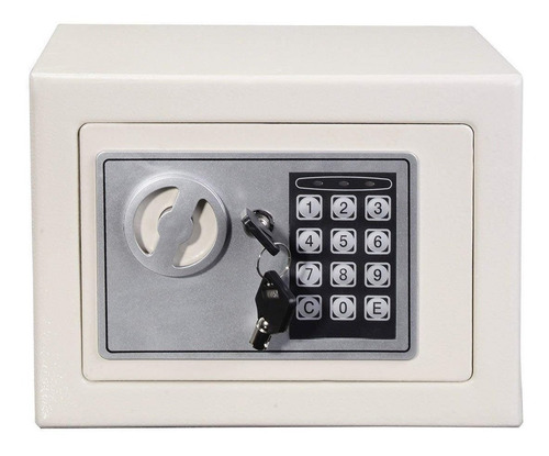 Caja Fuerte Digital + 2 Llaves + Bulones Teclado Numerico