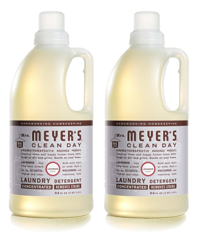 Mrs. Meyers Clean Day, Detergente Para Lavadoras, 1, 2