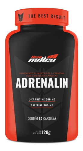 L Carnitina C/ Cafeína  Adrenalin (60 Cápsulas) - New Millen