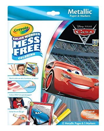 Crayola Color Wonder Cars 3 Para Colorear Sin Problemas, 12