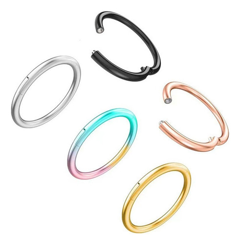 Pendiente De Aro De Titanio Piercing G23 Astm F136 Al Por