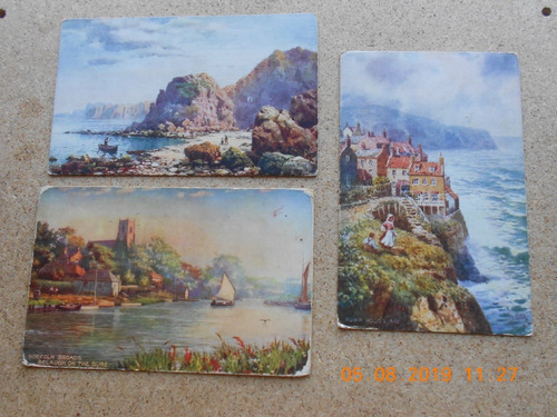 Lote De 3 Postales Tuck´s - Principio Siglo Xx - England