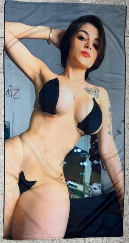 Toalla De Microfibra 150 X 75 Cm - Suave Y Absorbente Negro Karely Ruiz