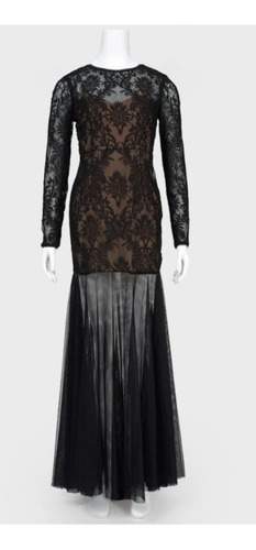 Elegante Vestido Negro Bcbg Maxazria. 