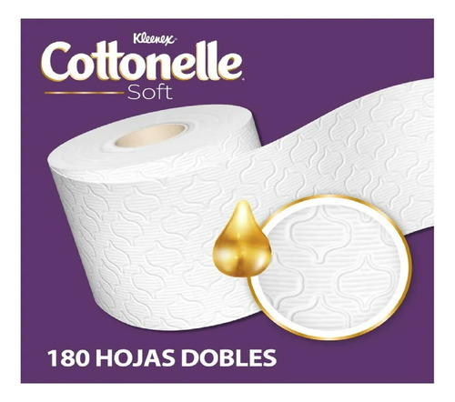 Papel Higiénico Kleenex Cottonelle Soft Care Con 40 Rollos