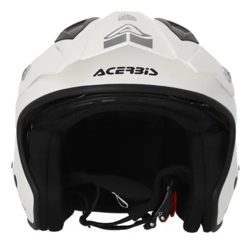 Casco Abierto Acerbis Jet Aria 2206 Blanco Cafe Race Cuotas