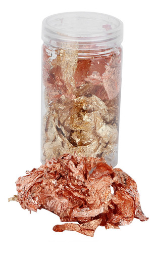 Mix Color Foil Flakes Oro Rosa Lámina Resina Brillo